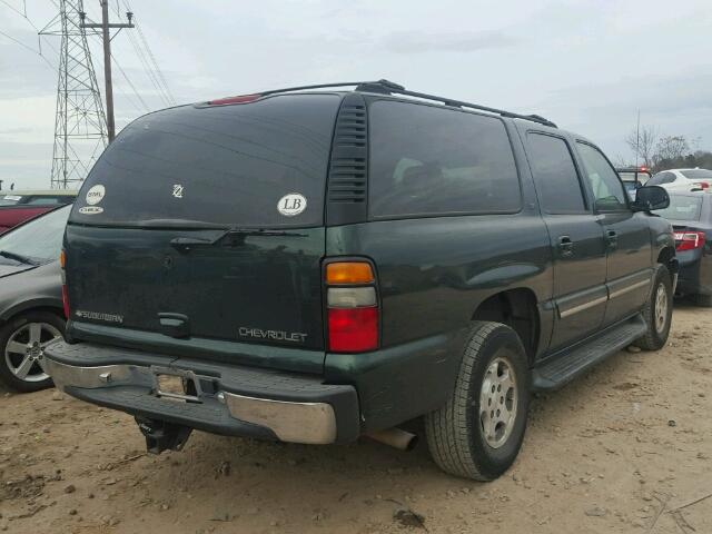 1GNFK16ZX4J105345 - 2004 CHEVROLET SUBURBAN K GREEN photo 4