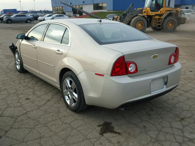 1G1ZH57B594196021 - 2009 CHEVROLET MALIBU 1LT GOLD photo 3