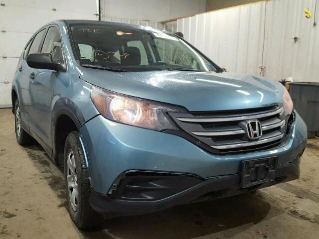 2HKRM4H37EH620369 - 2014 HONDA CR-V LX BLUE photo 1