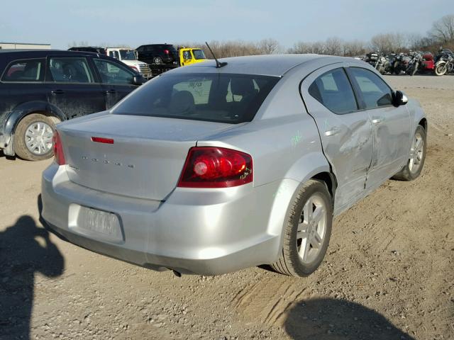 1C3CDZCB9CN156746 - 2012 DODGE AVENGER SX SILVER photo 4