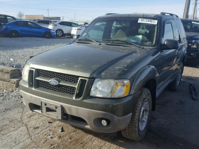 1FMYU60E12UC97874 - 2002 FORD EXPLORER S GREEN photo 2