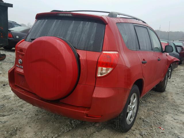 JTMZD33V485104543 - 2008 TOYOTA RAV4 RED photo 4