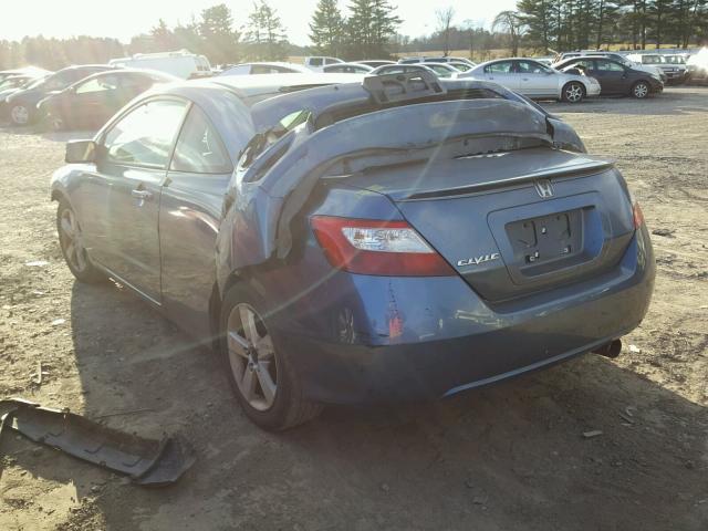 2HGFG12846H534462 - 2006 HONDA CIVIC EX ლურჯი ფოტო 3