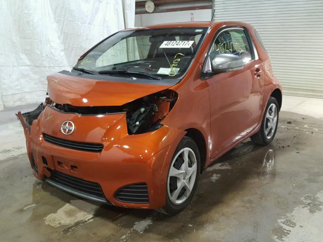 JTNJJXB02FJ030753 - 2015 TOYOTA SCION IQ ORANGE photo 2