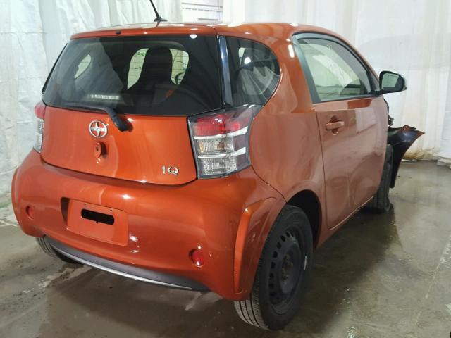 JTNJJXB02FJ030753 - 2015 TOYOTA SCION IQ ORANGE photo 4