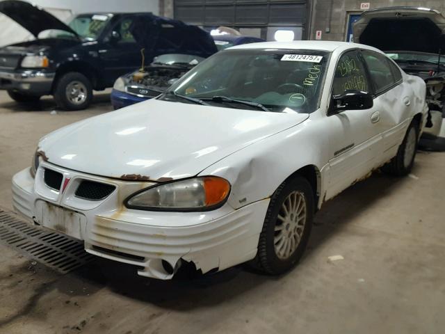 1G2NG52E3YM792922 - 2000 PONTIAC GRAND AM S WHITE photo 2