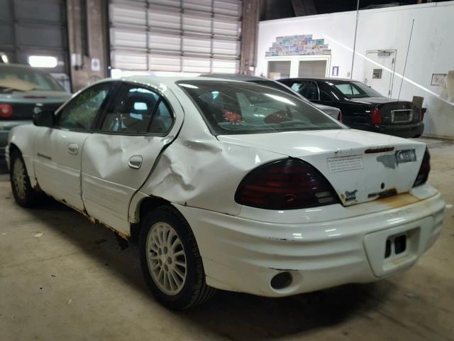 1G2NG52E3YM792922 - 2000 PONTIAC GRAND AM S თეთრი ფოტო 3
