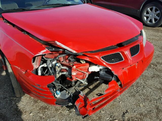 1G2NF52T41M503702 - 2001 PONTIAC GRAND AM S RED photo 9