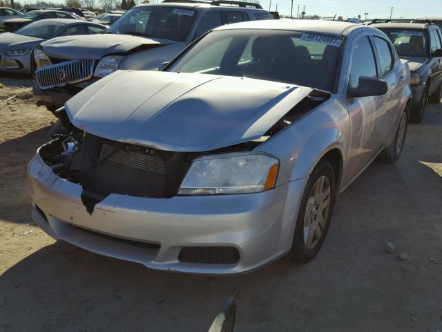 1B3BD4FB0BN546642 - 2011 DODGE AVENGER EX SILVER photo 2