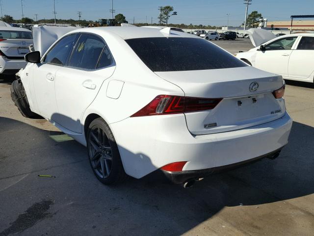 JTHBF1D25F5061962 - 2015 LEXUS IS 250 WHITE photo 3