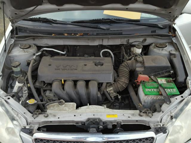 1NXBR32E17Z835466 - 2007 TOYOTA COROLLA CE SILVER photo 7