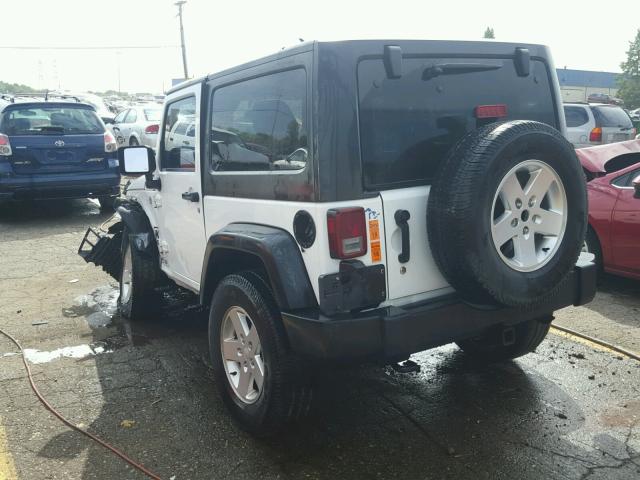 1C4AJWAG2CL154485 - 2012 JEEP WRANGLER S WHITE photo 3