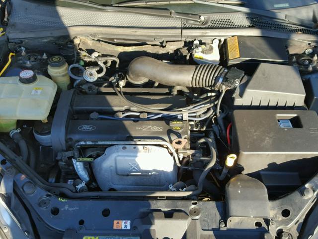 1FAFP38362W141229 - 2002 FORD FOCUS ZTS BLACK photo 7