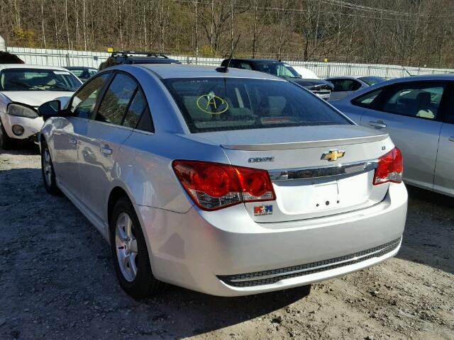 1G1PF5S92B7302270 - 2011 CHEVROLET CRUZE LT SILVER photo 3