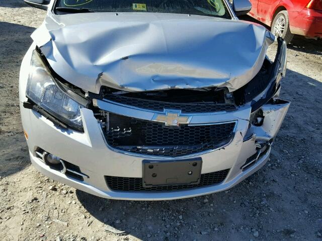 1G1PF5S92B7302270 - 2011 CHEVROLET CRUZE LT SILVER photo 9