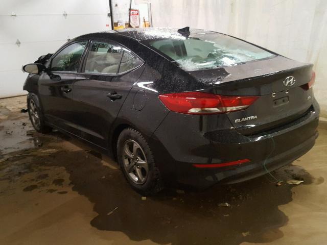 5NPD94LA8HH116158 - 2017 HYUNDAI ELANTRA EC BLACK photo 3