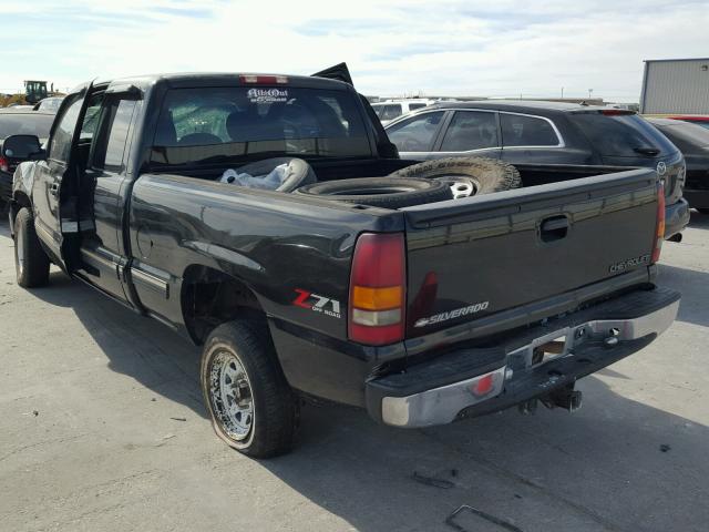 2GCEK19T4Y1339217 - 2000 CHEVROLET SILVERADO BLACK photo 3