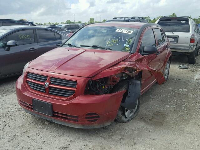 1B3HB28A39D131257 - 2009 DODGE CALIBER SE RED photo 2