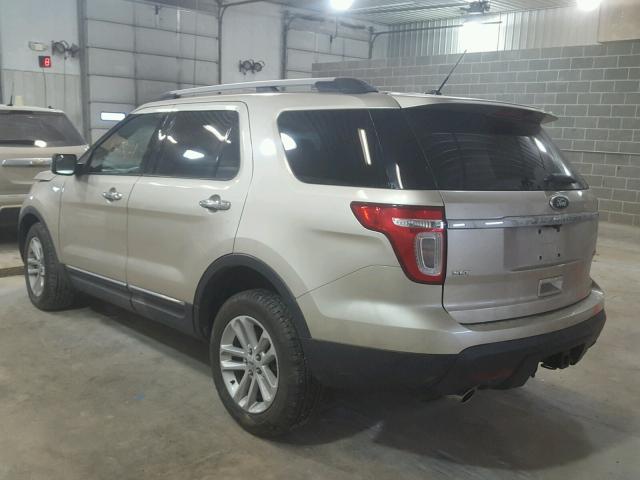 1FMHK8D82BGA80600 - 2011 FORD EXPLORER X GOLD photo 3