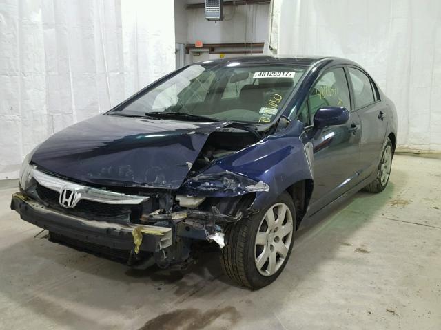 2HGFA1F51BH539243 - 2011 HONDA CIVIC LX BLUE photo 2