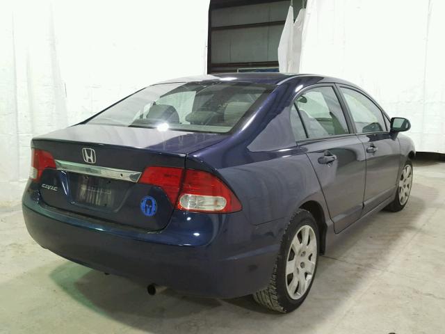 2HGFA1F51BH539243 - 2011 HONDA CIVIC LX BLUE photo 4