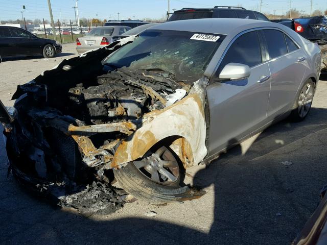 1G6AB5RX1D0149179 - 2013 CADILLAC ATS LUXURY SILVER photo 2