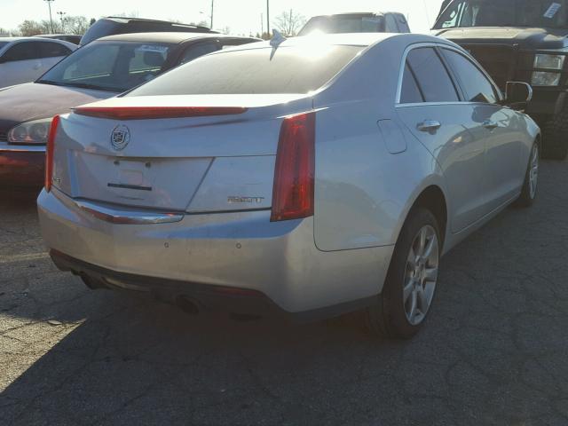 1G6AB5RX1D0149179 - 2013 CADILLAC ATS LUXURY SILVER photo 4