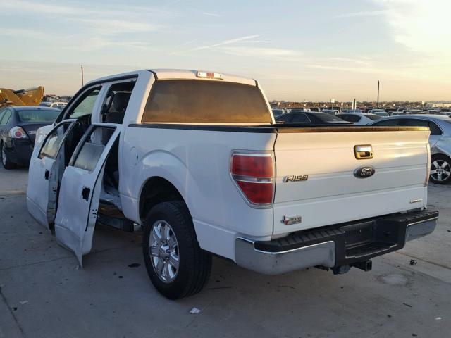 1FTFW1CF8DFE01250 - 2013 FORD F150 SUPER WHITE photo 3