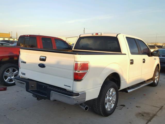 1FTFW1CF8DFE01250 - 2013 FORD F150 SUPER WHITE photo 4