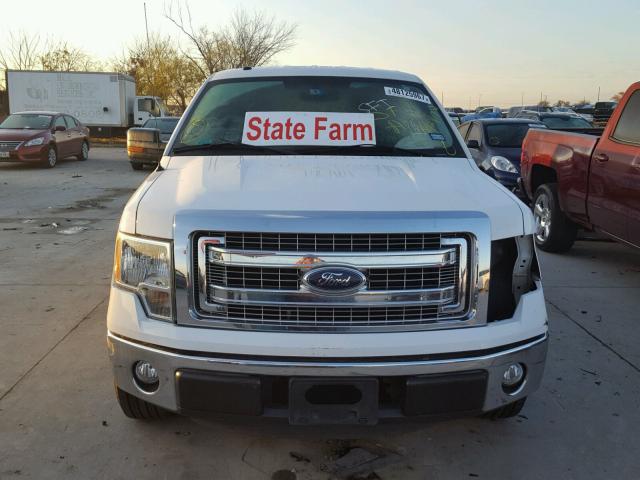 1FTFW1CF8DFE01250 - 2013 FORD F150 SUPER WHITE photo 9