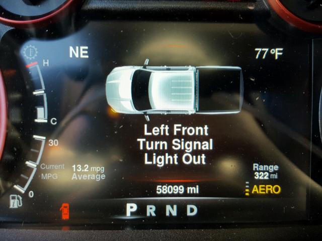 1C6RR7YG4FS756779 - 2015 RAM 1500 REBEL წითელი ფოტო 8