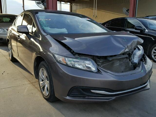 2HGFB2F52DH556123 - 2013 HONDA CIVIC LX BROWN photo 1