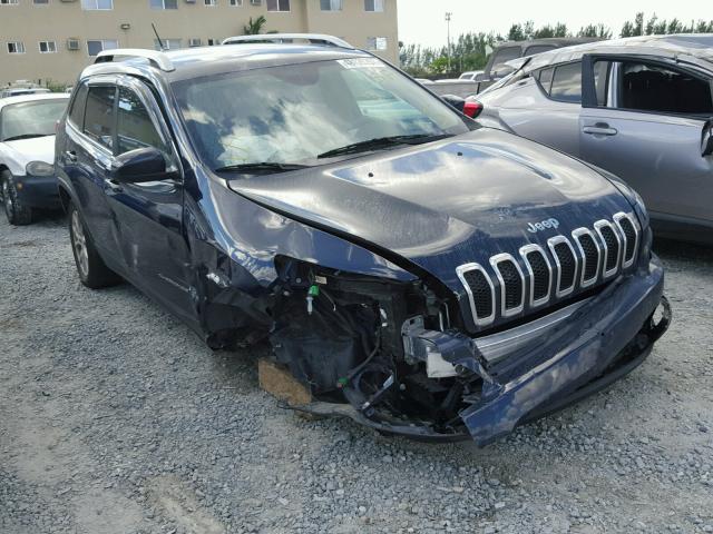 1C4PJLCB2GW221701 - 2016 JEEP CHEROKEE L BLUE photo 1