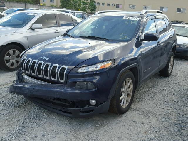 1C4PJLCB2GW221701 - 2016 JEEP CHEROKEE L BLUE photo 2