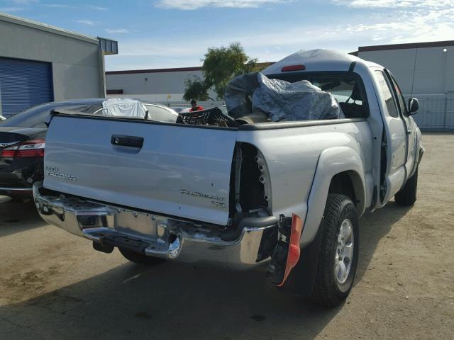 5TETU62N37Z403414 - 2007 TOYOTA TACOMA PRE SILVER photo 4