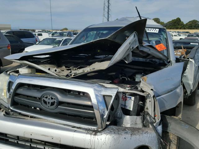 5TETU62N37Z403414 - 2007 TOYOTA TACOMA PRE SILVER photo 9