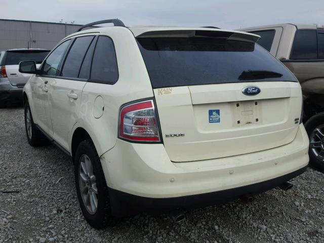 2FMDK49C17BA54685 - 2007 FORD EDGE SEL P WHITE photo 3