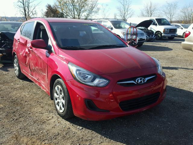 KMHCT5AE7EU167169 - 2014 HYUNDAI ACCENT GLS RED photo 1