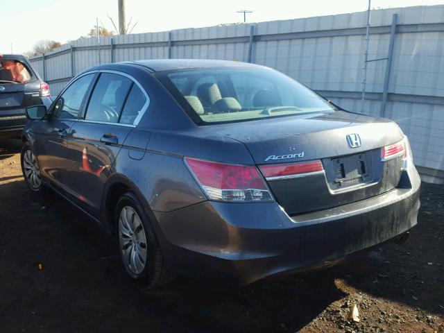 1HGCP2F33CA226569 - 2012 HONDA ACCORD LX GRAY photo 3