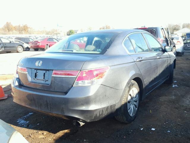 1HGCP2F33CA226569 - 2012 HONDA ACCORD LX GRAY photo 4