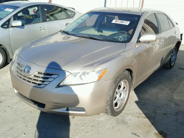 4T1BE46K87U604338 - 2007 TOYOTA CAMRY NEW GOLD photo 2