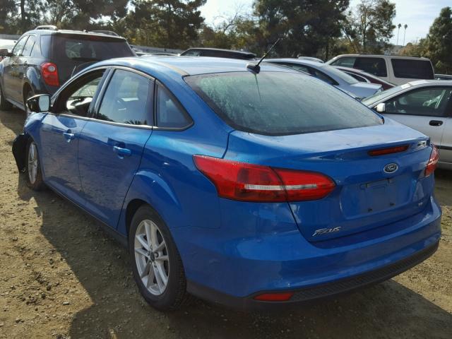 1FADP3F24GL234891 - 2016 FORD FOCUS SE BLUE photo 3