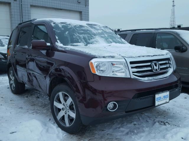 5FNYF4H93FB070050 - 2015 HONDA PILOT TOUR MAROON photo 1