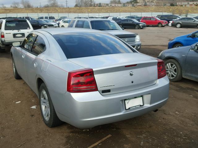 2B3KA43R57H843304 - 2007 DODGE CHARGER SE SILVER photo 3