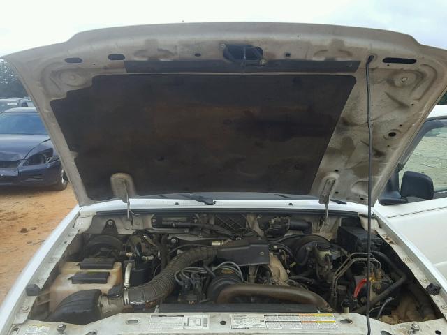 4F4YR12C01TM09614 - 2001 MAZDA B2500 WHITE photo 7