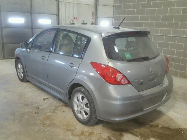 3N1BC1CPXAL435341 - 2010 NISSAN VERSA S GRAY photo 3