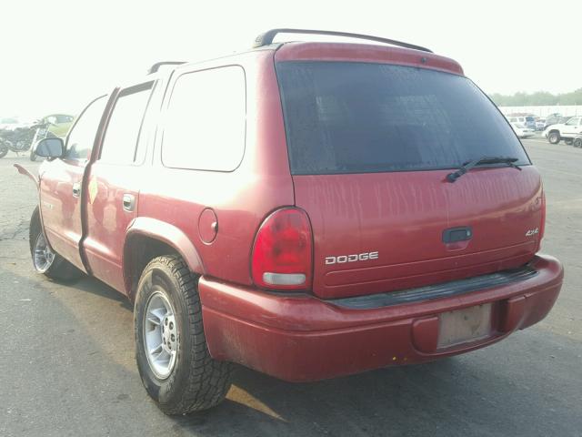 1B4HS28Y0WF102503 - 1998 DODGE DURANGO RED photo 3