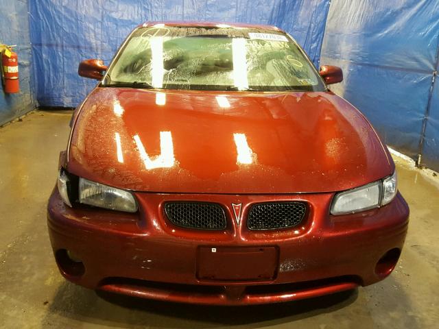 1G2WK52J12F236118 - 2002 PONTIAC GRAND PRIX წითელი ფოტო 9