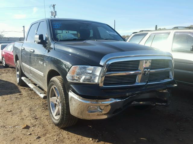 1D7RV1CTXAS129900 - 2010 DODGE RAM 1500 BLACK photo 1