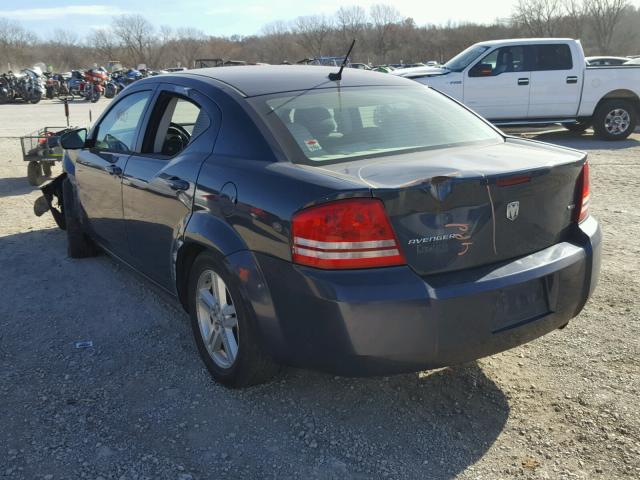 1B3LC56J08N213788 - 2008 DODGE AVENGER SX BLUE photo 3